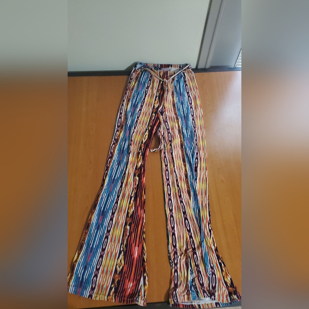 Colorful Stretchy Flare Pants